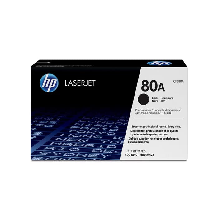 HP 80A Original LaserJet Toner Cartridge Black CF280A