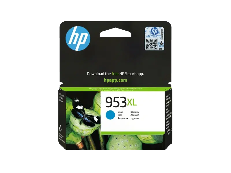HP 953XL High Yield Cyan Original Ink Cartridge F6U16AE