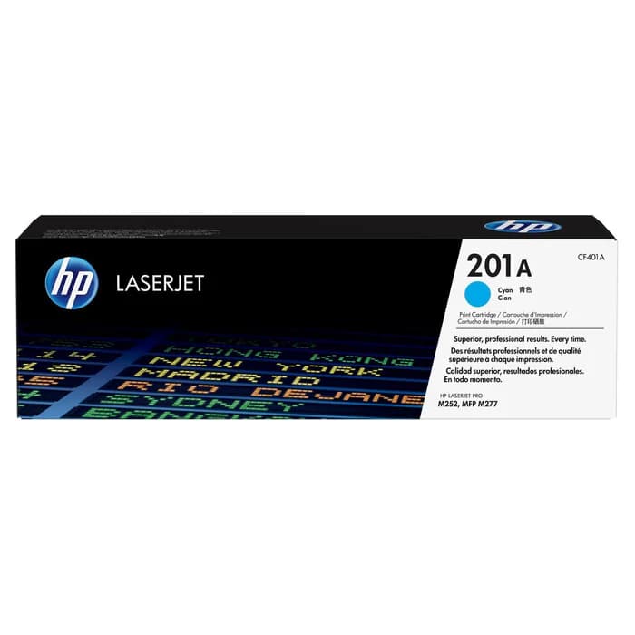 HP 201A Original LaserJet Toner Cartridge - Cyan CF401A