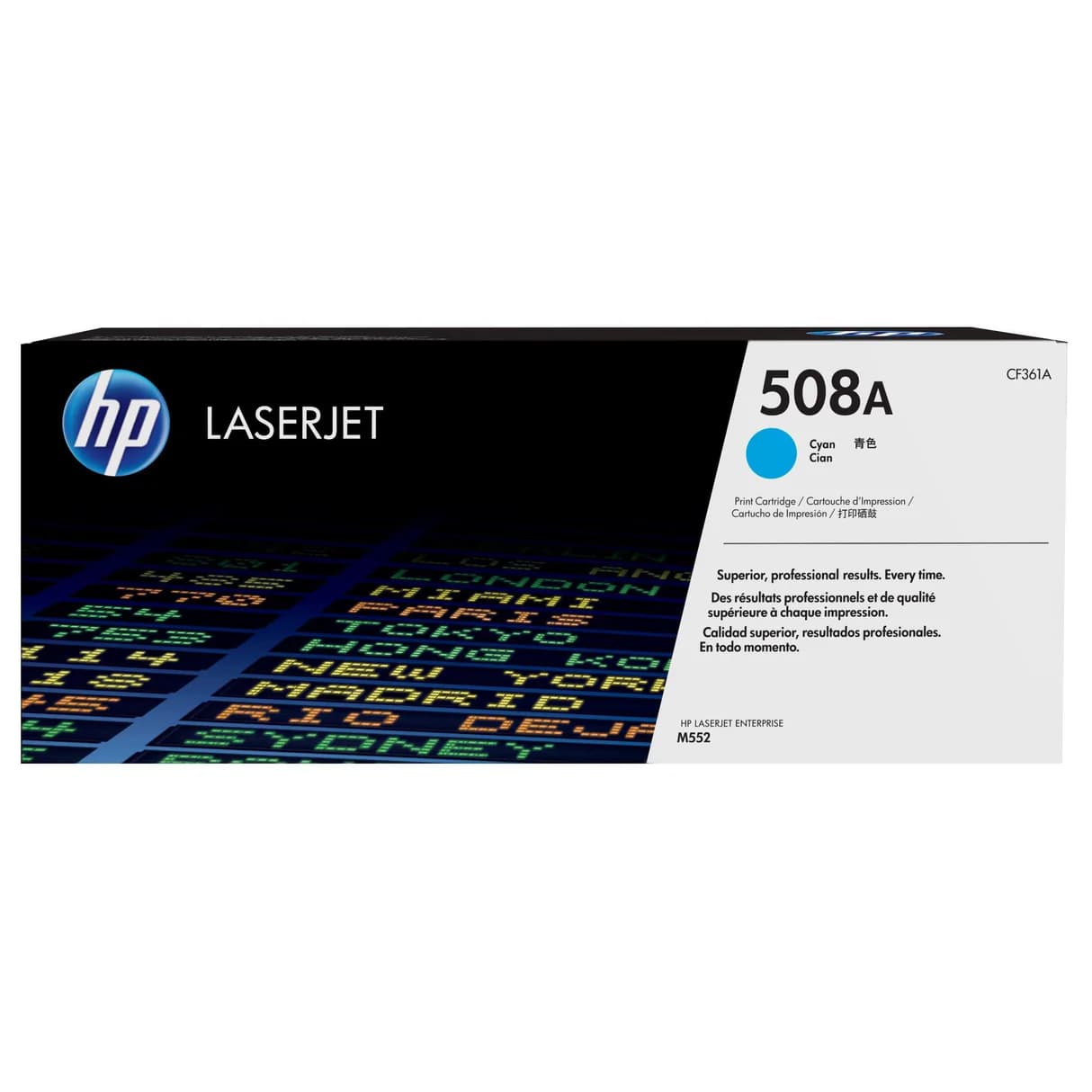 HP 508A Cyan Toner Cartridge 5,000 Pages Original CF361A