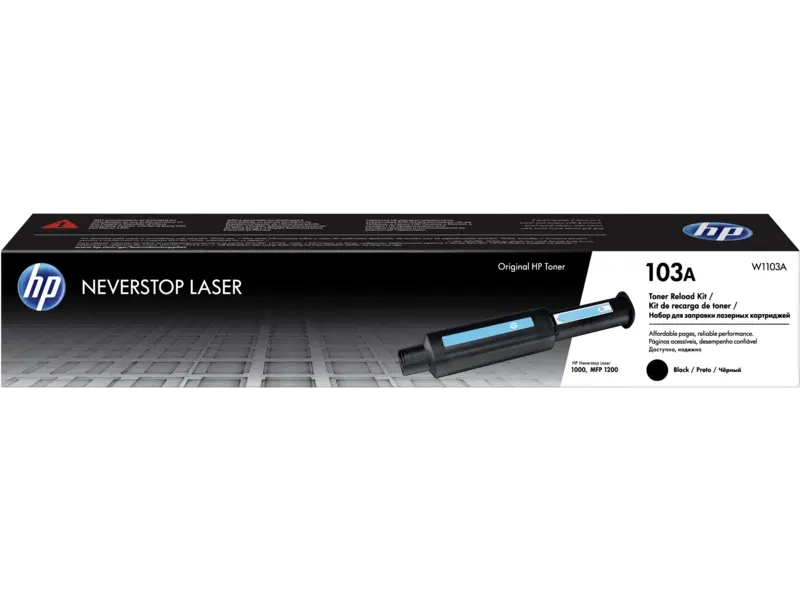 HP 103A Black Original Neverstop Laser Toner Reload Kit (W1103A)