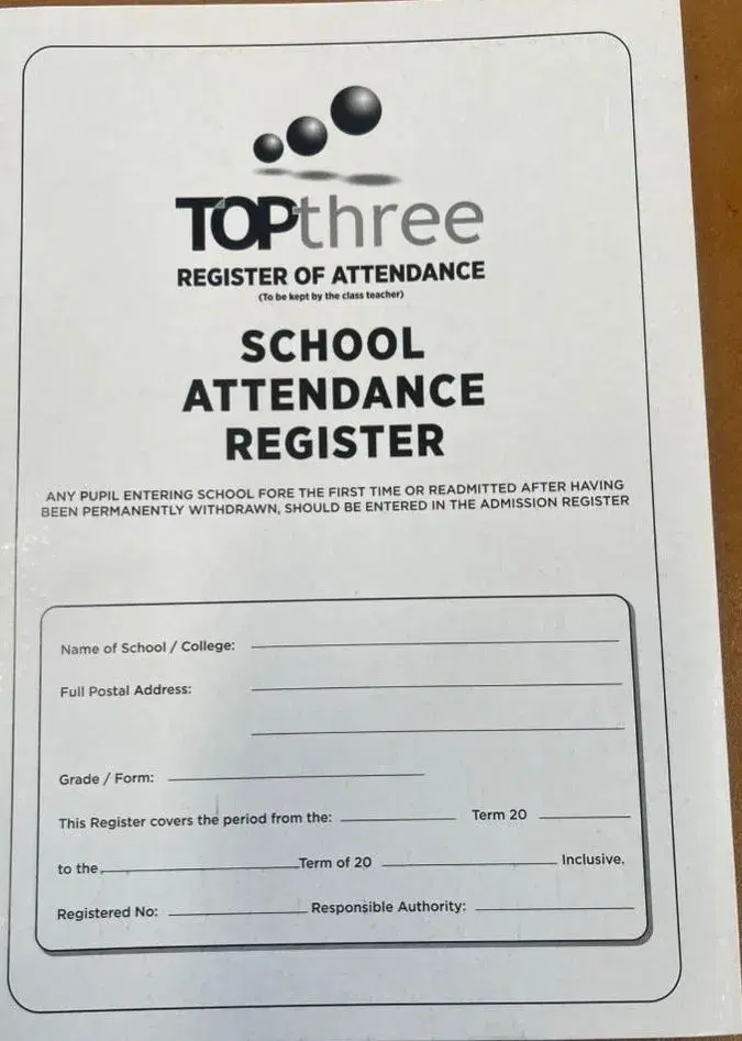 Attendance Reg Sch