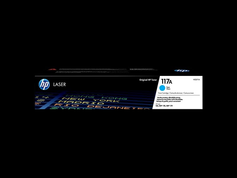 HP 117A Cyan Original Laser Toner Cartridge W2071A