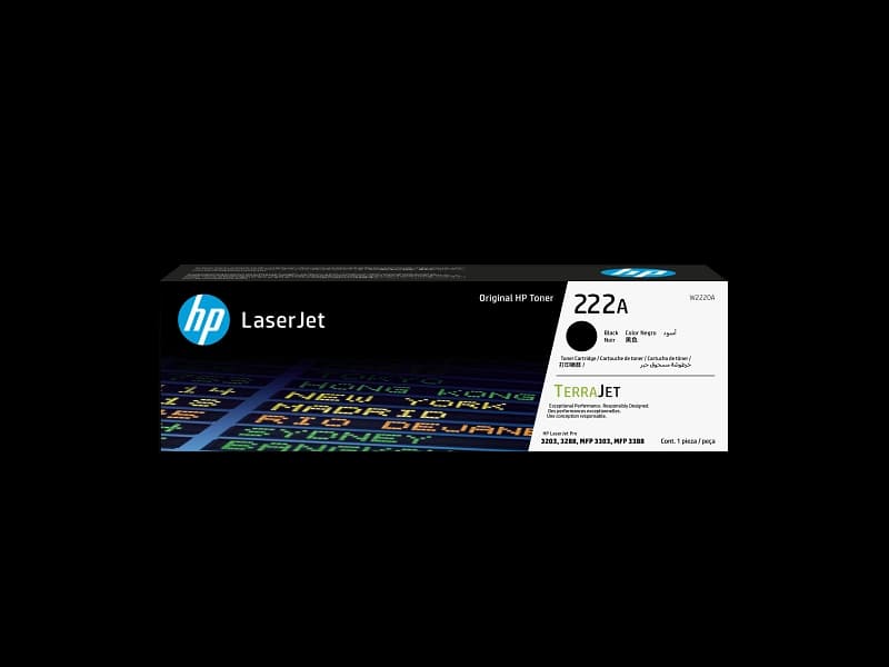 HP 222A Black Original LaserJet Toner Cartridge W2220A