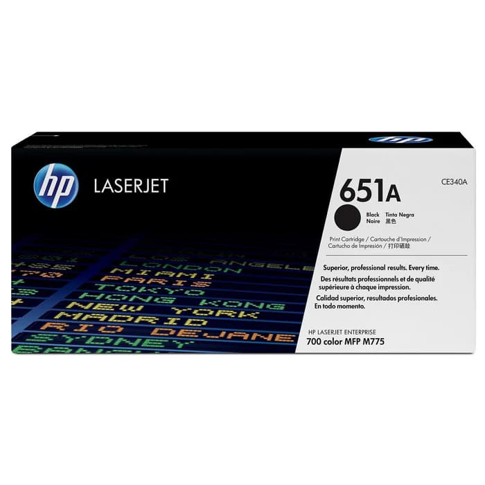 HP 651A Original LaserJet Toner Cartridge - Black CE340A