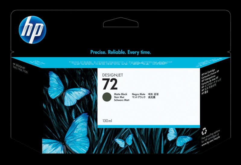 HP 72 130-ml Matte Black DesignJet Ink Cartridge