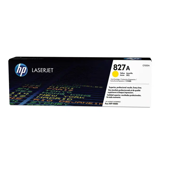 HP 827A Original LaserJet Toner Cartridge Yellow CF302A