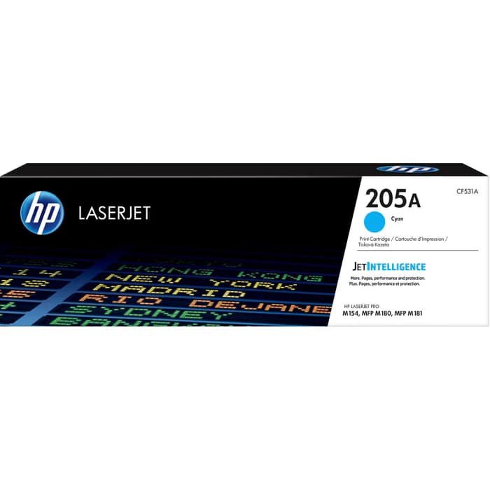 HP 205A Original LaserJet Toner Cartridge Cyan CF531A