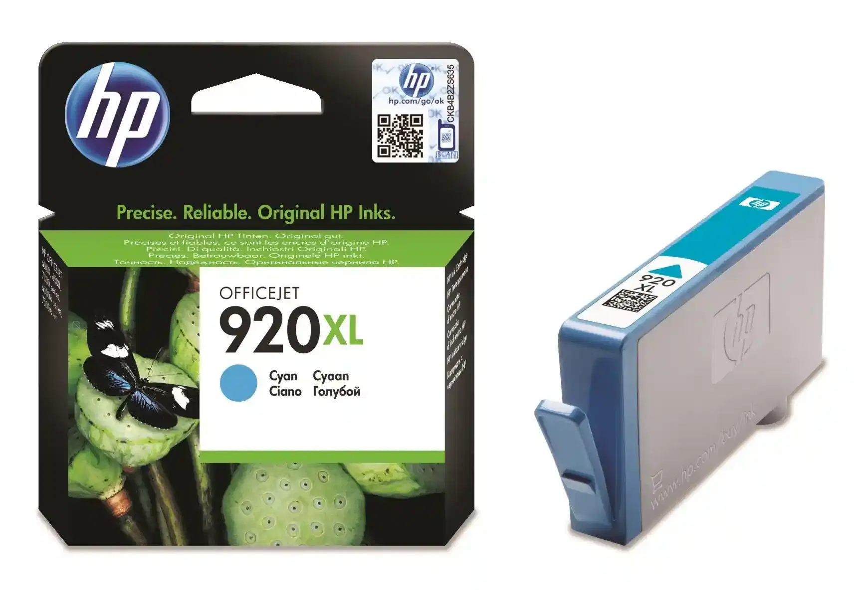 HP 920XL High Capacity Cyan Ink Cartridge CD972AE