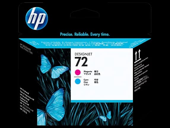 HP 72 Magenta and Cyan DesignJet Printhead