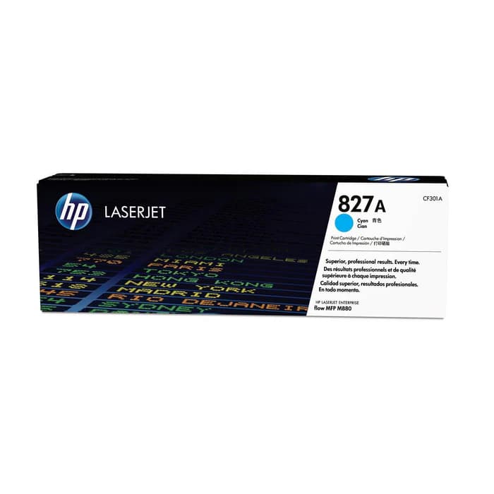 HP 827A Original LaserJet Toner Cartridge Cyan CF301A