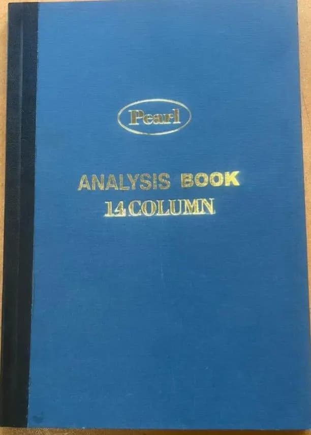 Analysis Book A4 14Column