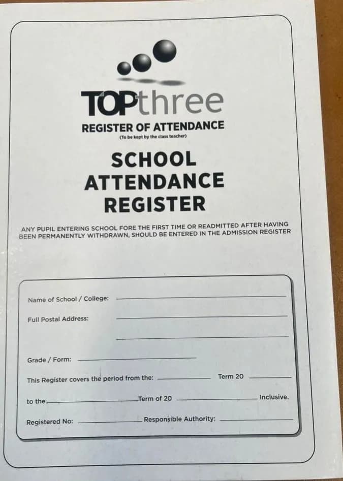 Attendance Reg Sch