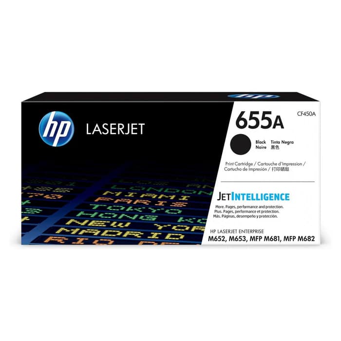 HP 655A Original LaserJet Toner Cartridge Black CF450A