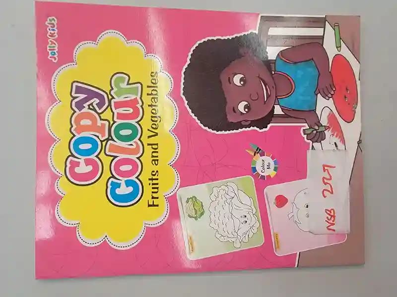 The Sheth Jolly Kids Fruits & Vegetables Colouring Book