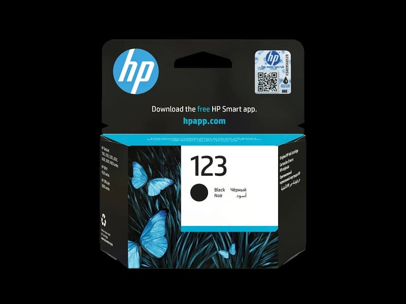 HP 123 Black Original Ink Cartridge F6V17AE