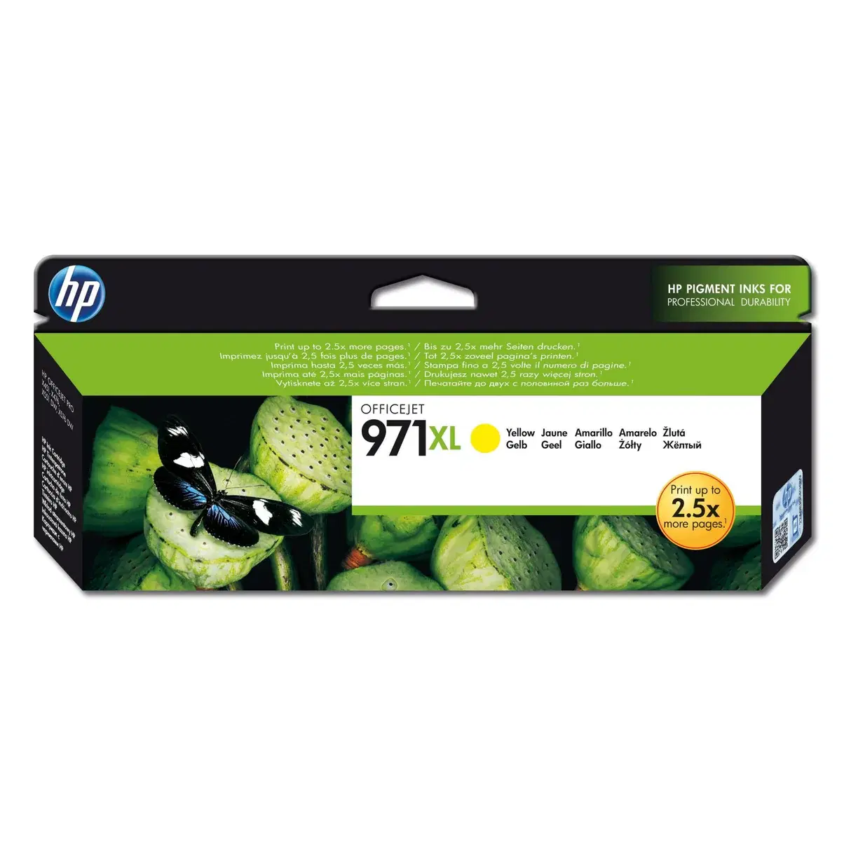 HP 971XL High Yield Yellow Original Ink Cartridge CN628AE