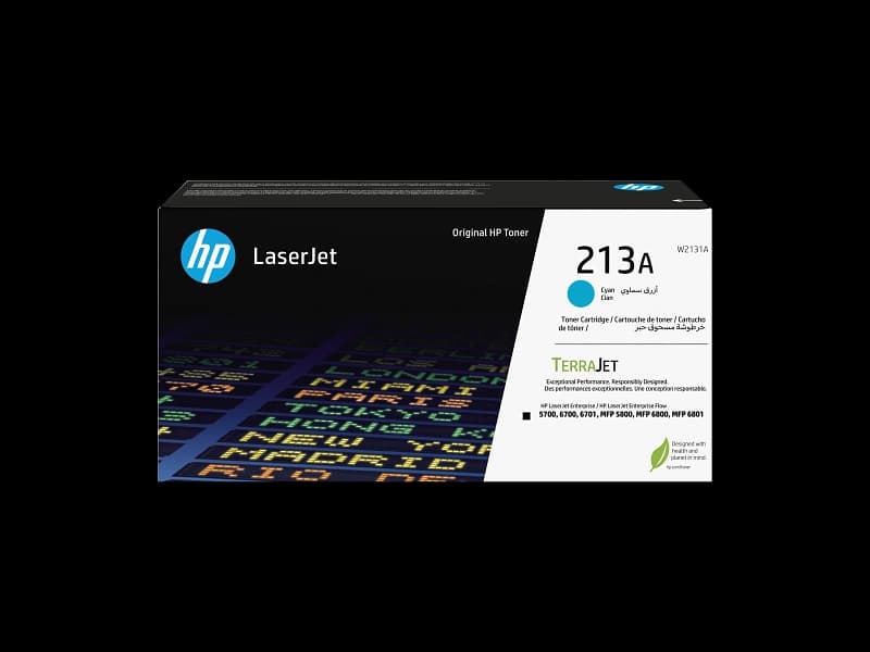 HP 213A Cyan Original LaserJet Toner Cartridge W2131A