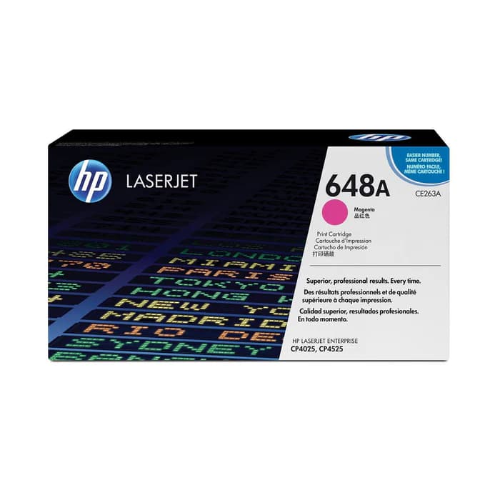 HP 648A Original LaserJet Toner Cartridge - Magenta CE263A