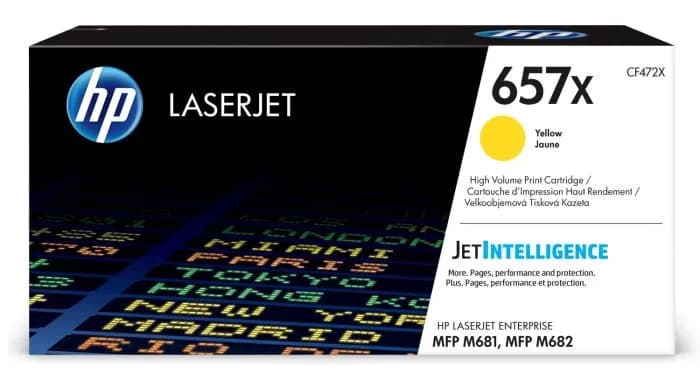 HP 657X Yellow Toner Cartridge CF472X
