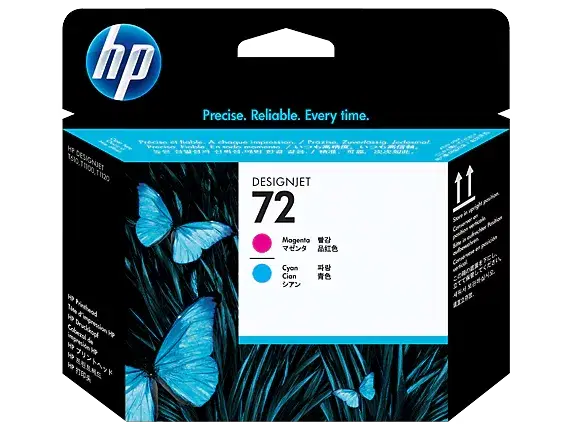 HP 72 Magenta and Cyan DesignJet Printhead