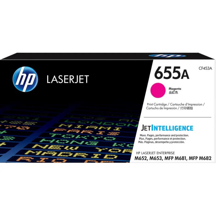 HP 655A Original LaserJet Toner Cartridge - Magenta CF453A